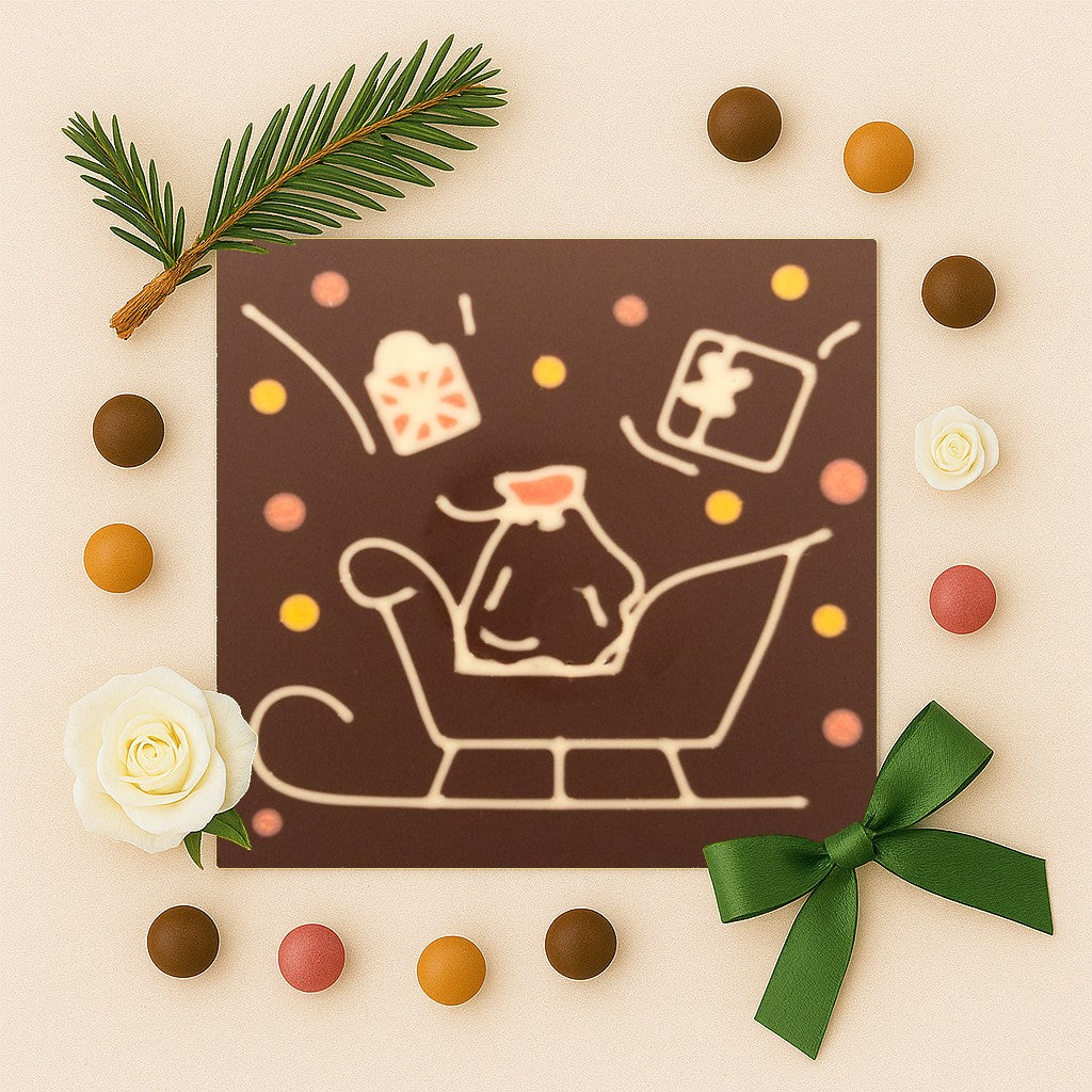 Sanie. Sania lui Mos Craciun in ciocolata