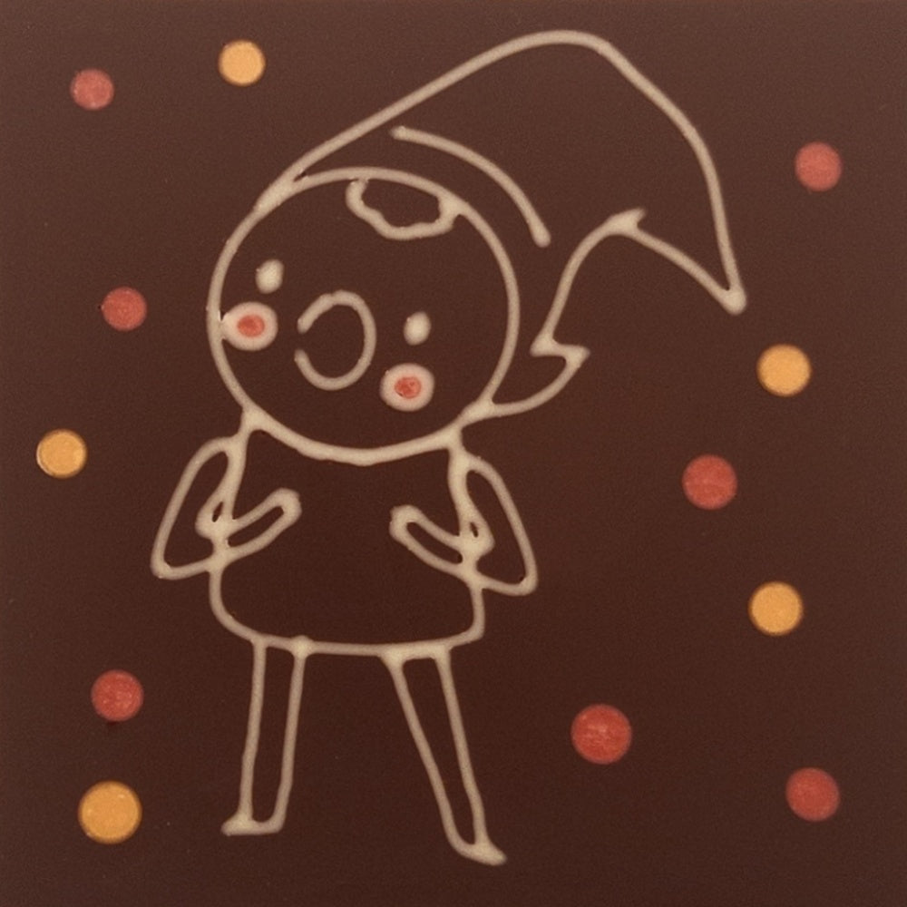 Ajutorul lui Mos Craciun. Santas Elf in ciocolata