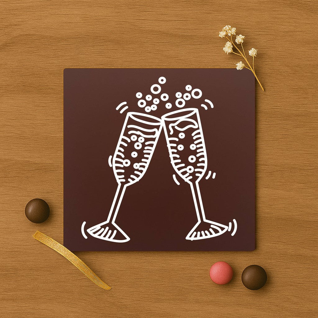 Good luck glasses in chocolate