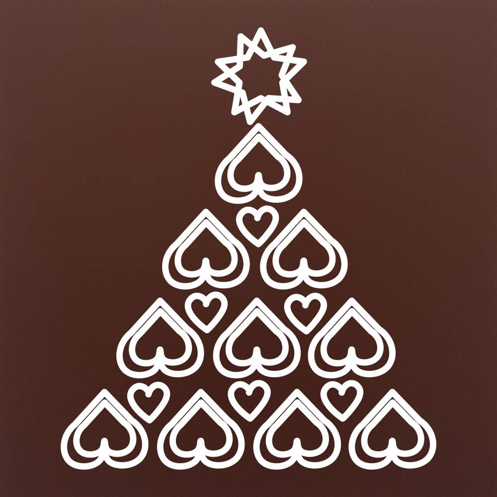 Tree of love, chocolate design