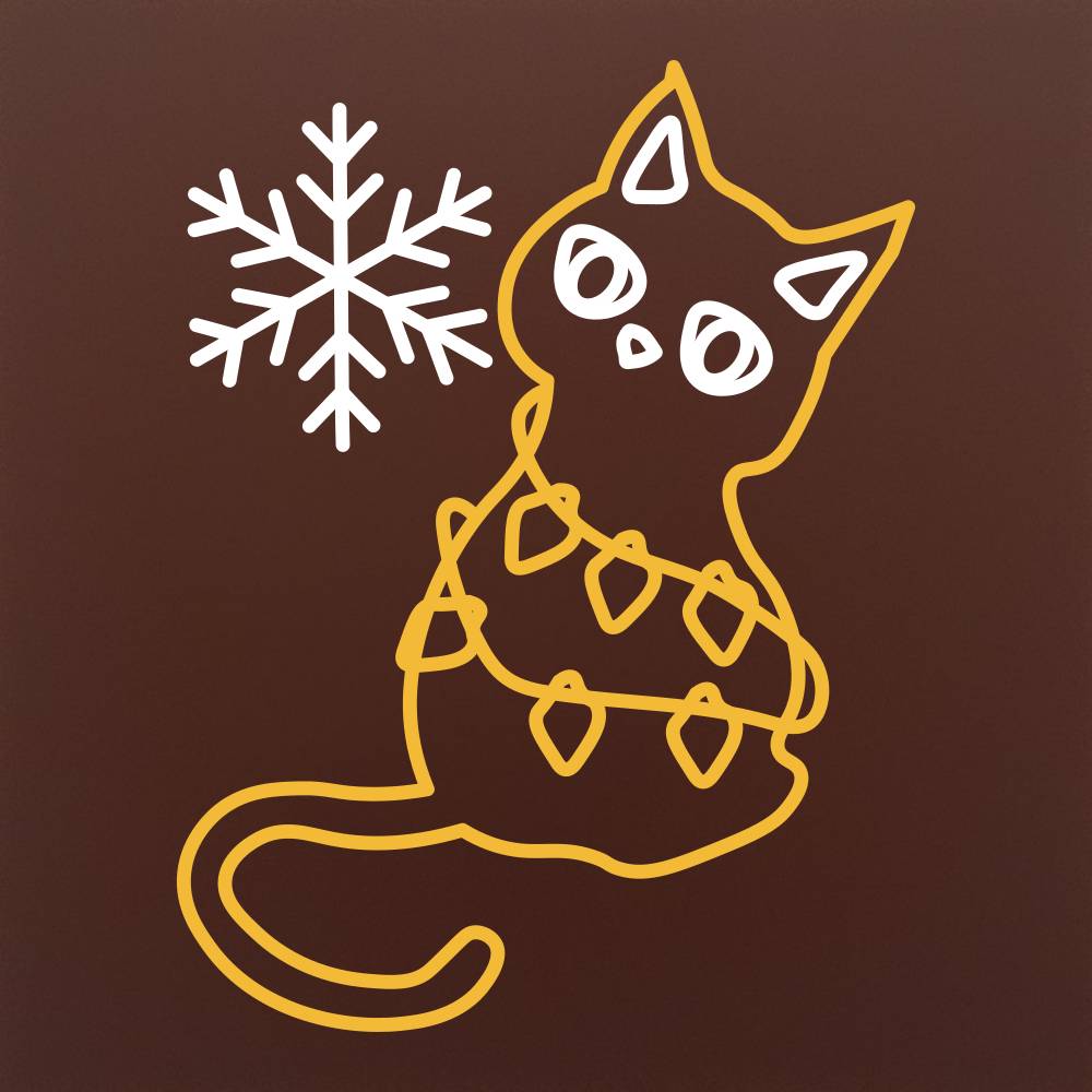 Clumsy cat in chocolate