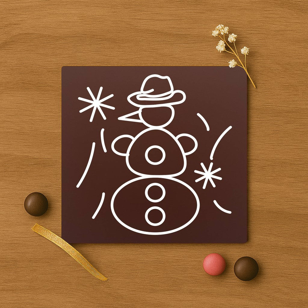 Frosty the chocolate snowman