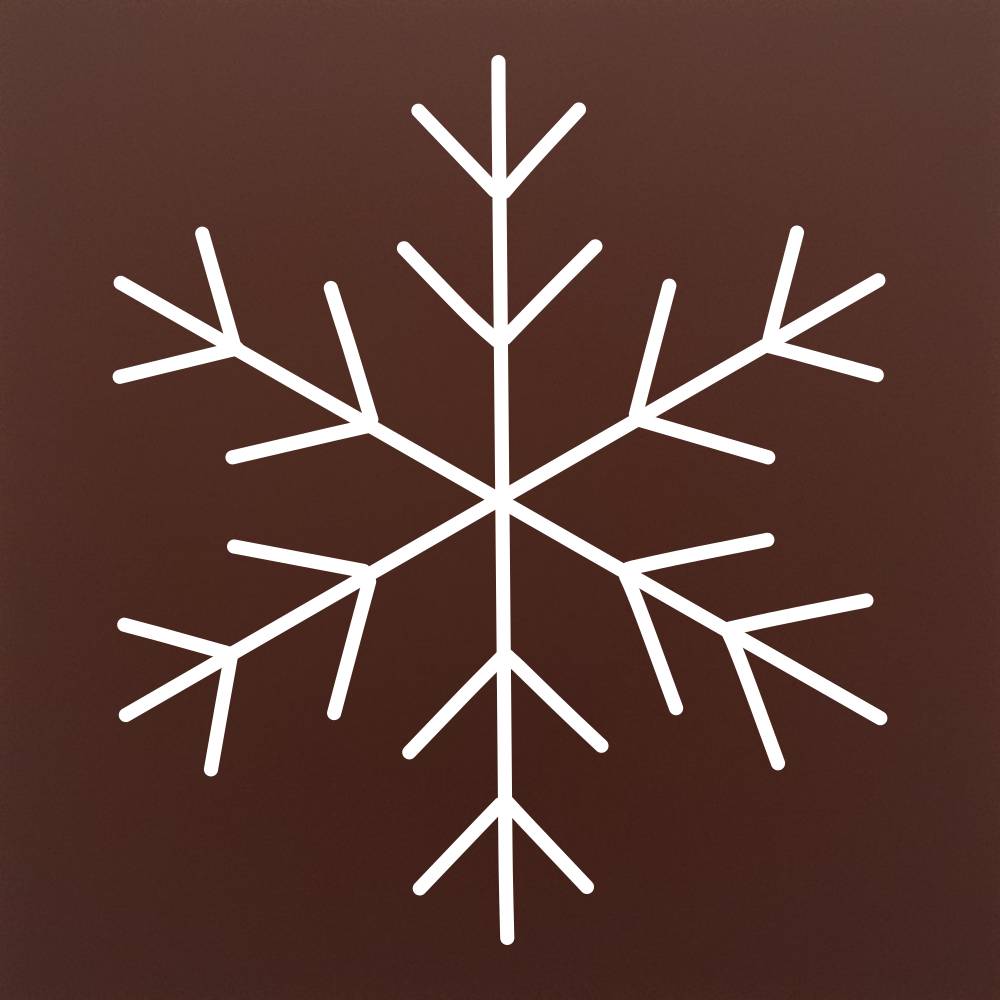 Chocolate Arrow Snowflake.