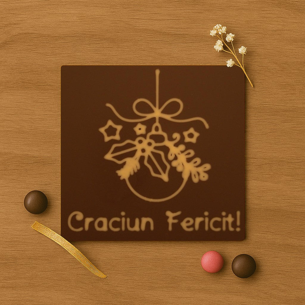 Decorative Chocolate Globe Merry Christmas!