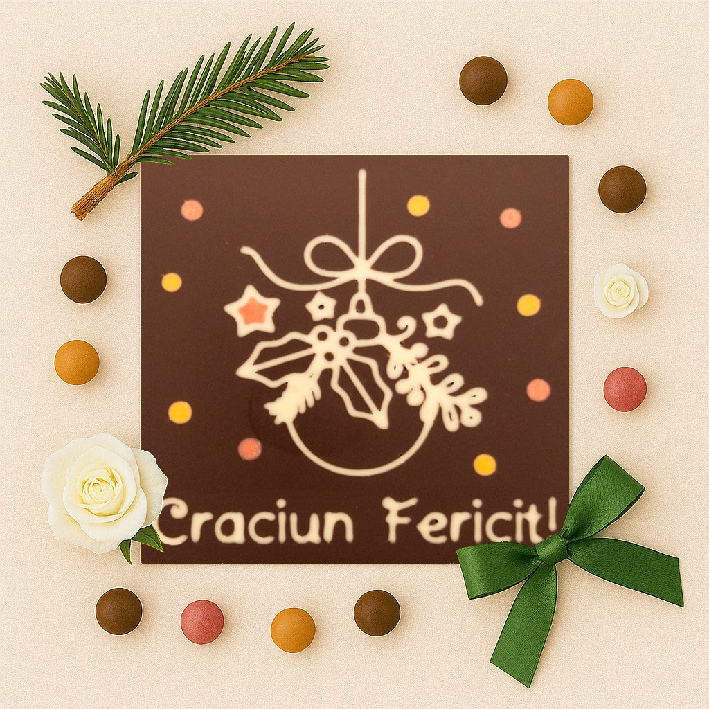 Decorative Chocolate Globe Merry Christmas!