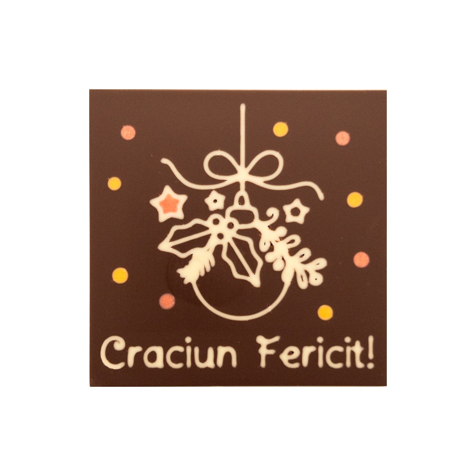 Glob Decorativ Ciocolata Craciun Fericit!