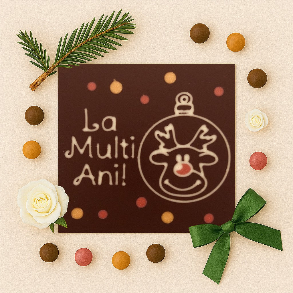 Happy Birthday Chocolate Rudolph Globe!
