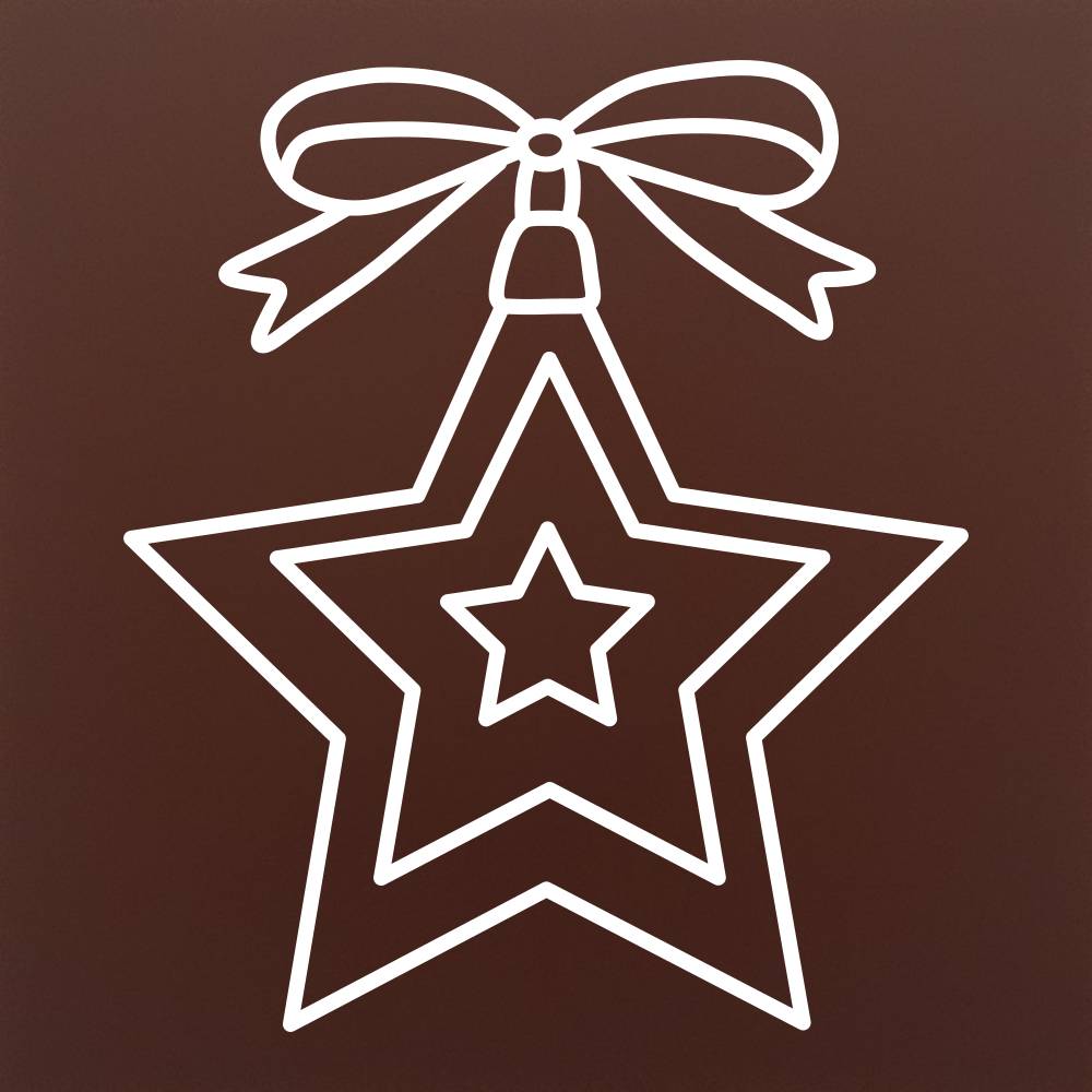 Star of Honor. Star in Star Chocolate Decoration