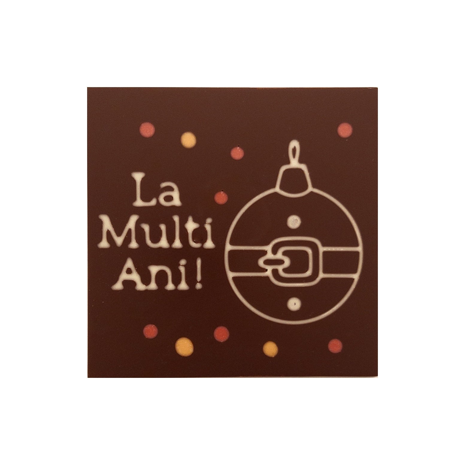 Glob Decorativ Ciocolata al 2’lea La Multi Ani!