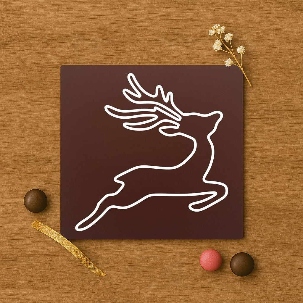 White deer in chocolate