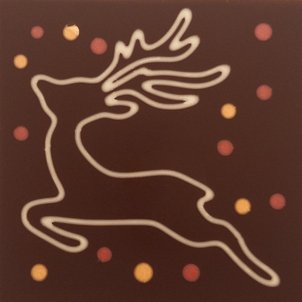 White deer in chocolate