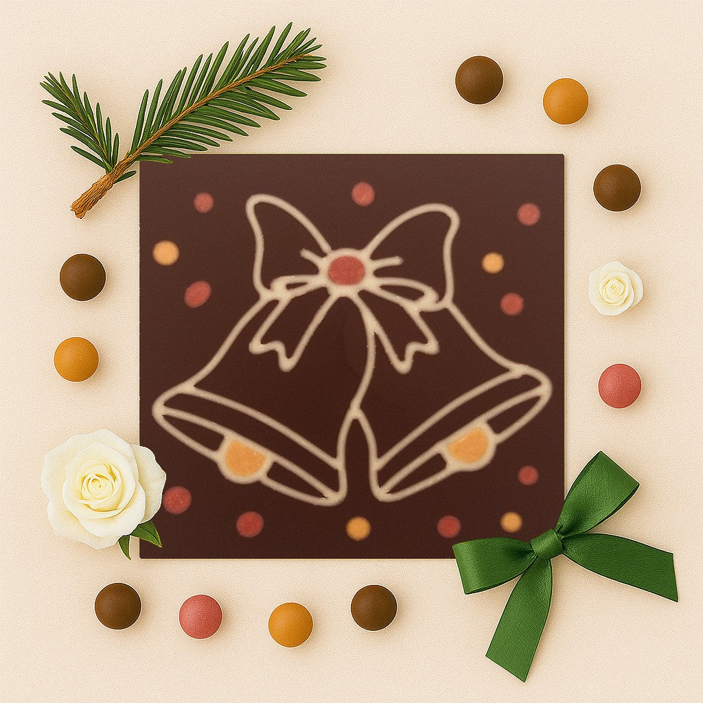 Two Bells decoration in premium chocolate