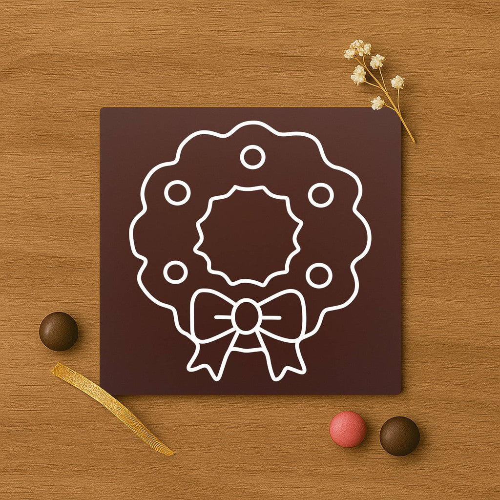 Premium chocolate crown decoration