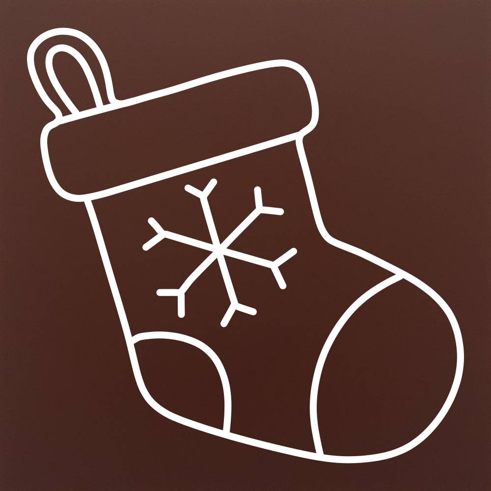 Lucky sock in premium chocolate