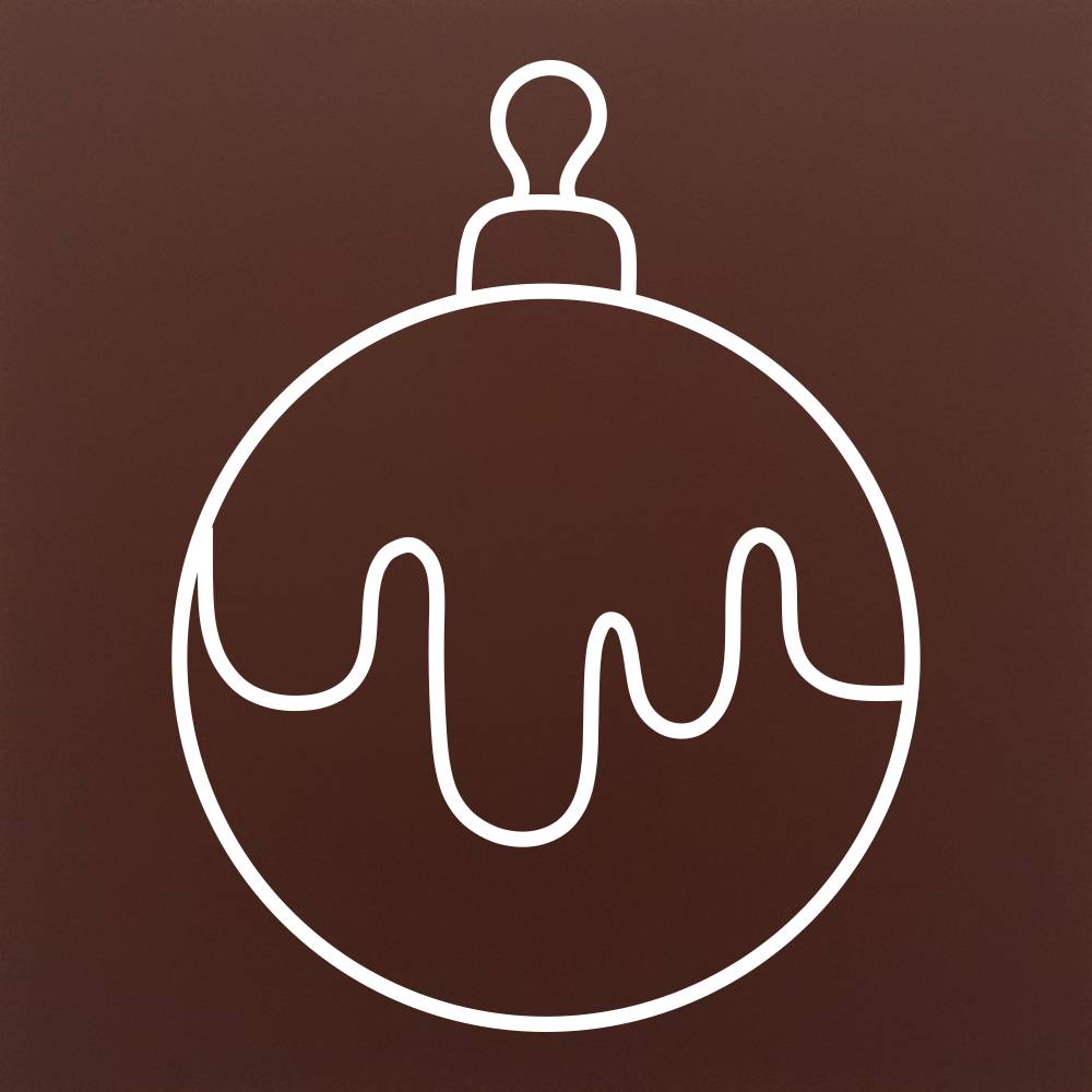 4th Chocolate Decorative Globe in premium chocolate