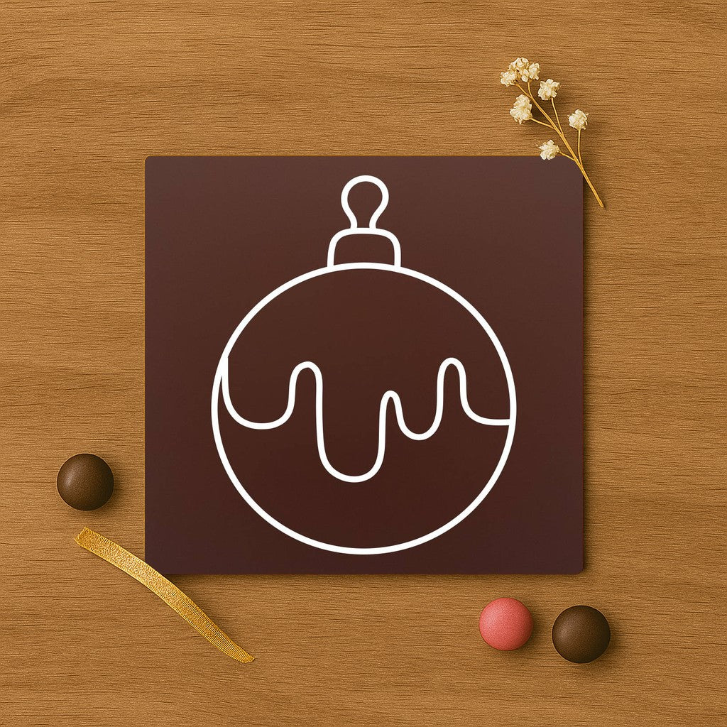 4th Chocolate Decorative Globe in premium chocolate