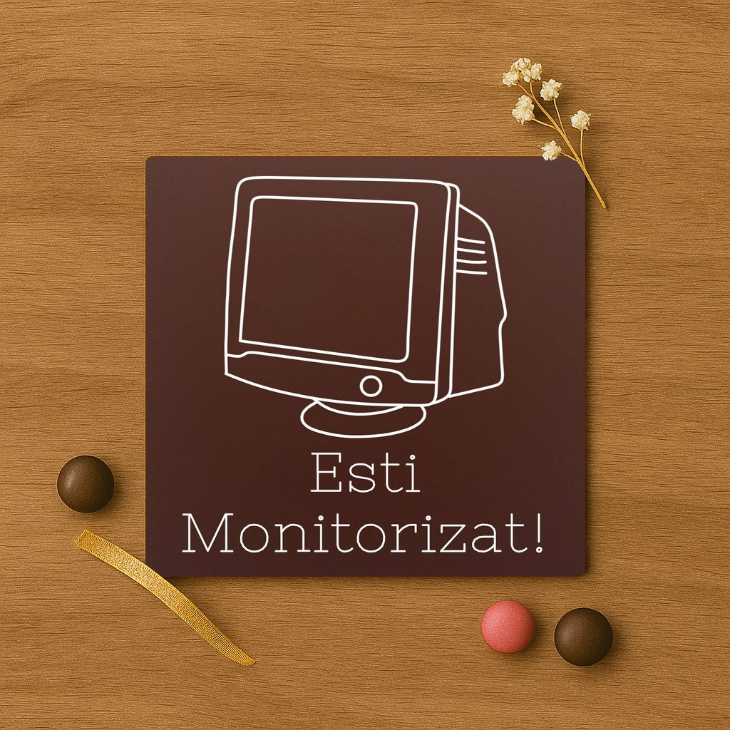 Monitor CRT – „Esti Monitorizat!”