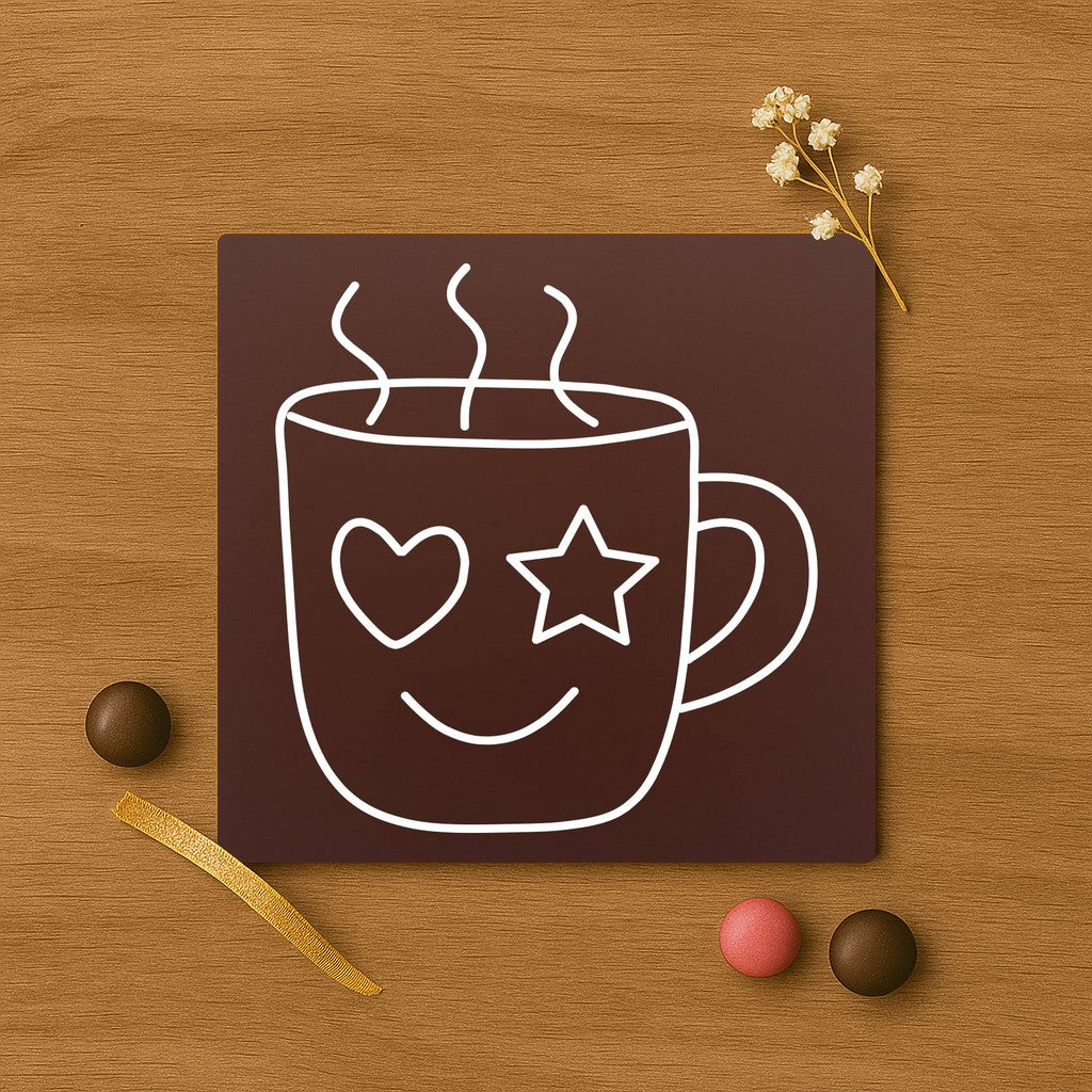 Cana de cafea zambitoare