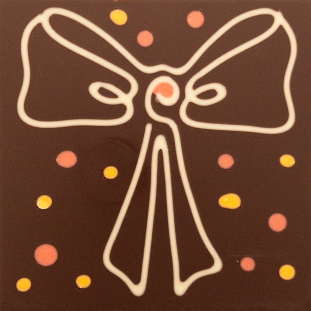 Chocolate-covered bow