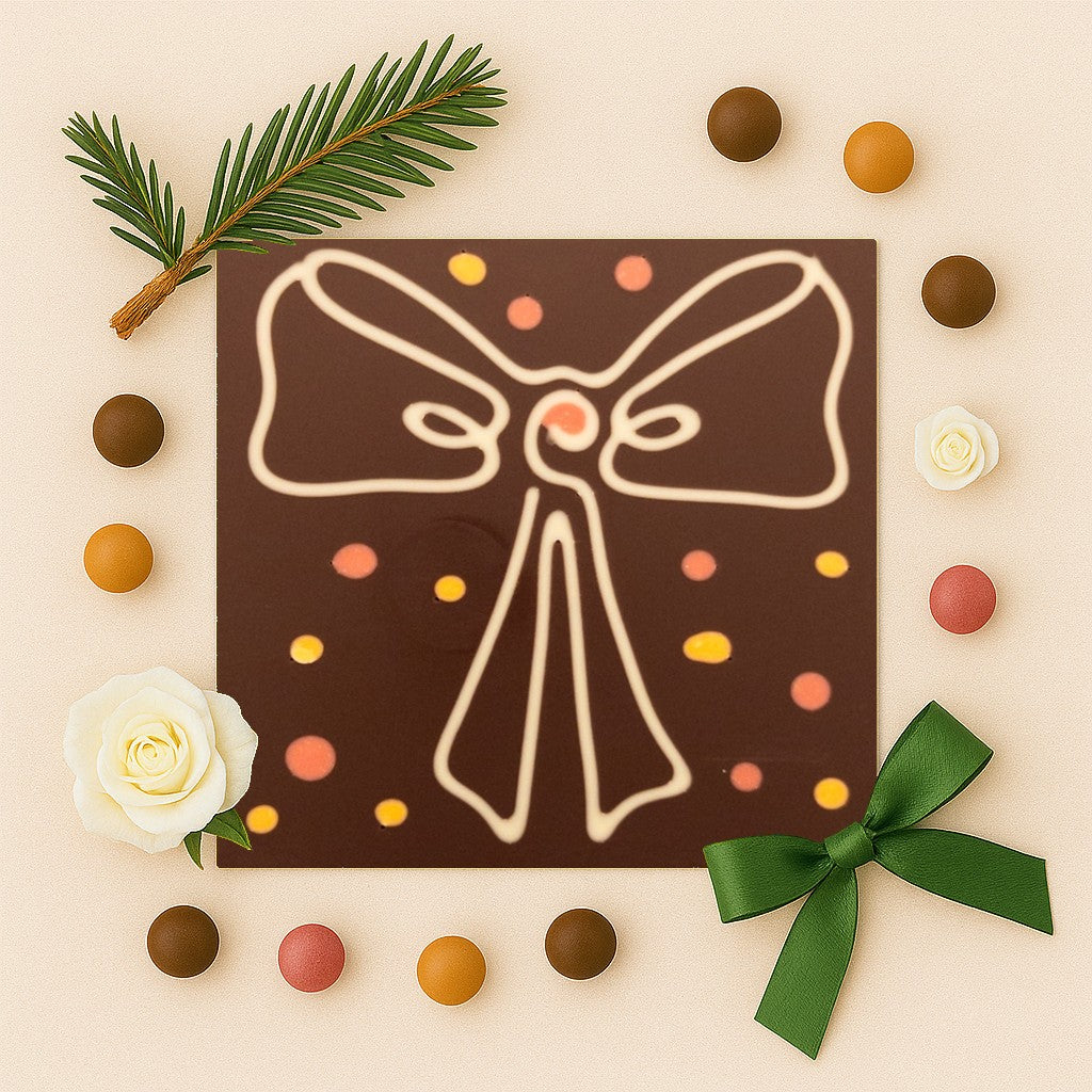 Chocolate-covered bow
