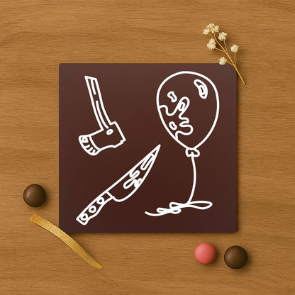Accesorii horror: topor cutit si balon