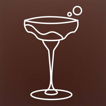 Chocolate champagne glass