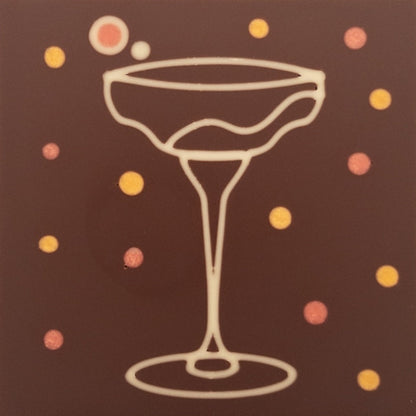 Chocolate champagne glass