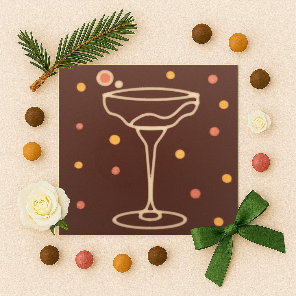 Chocolate champagne glass