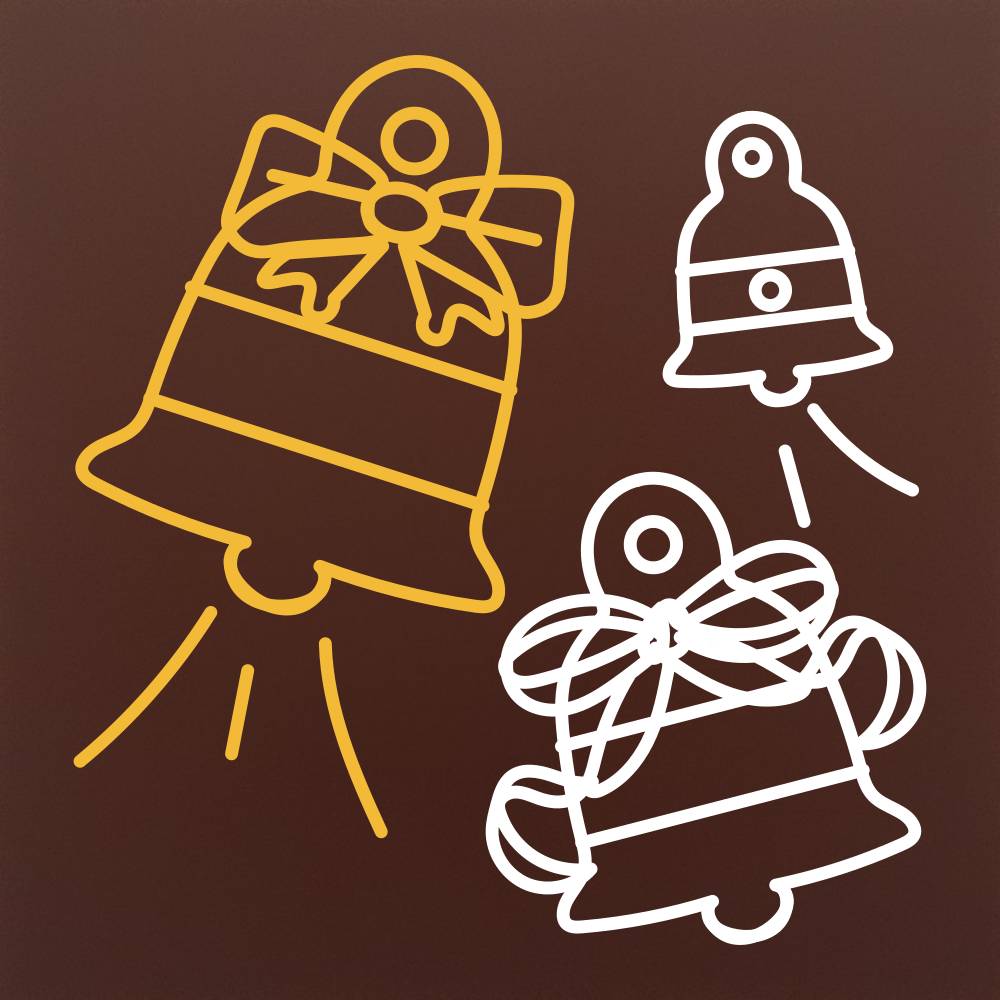 Clopotei Jingle Bells in ciocolata