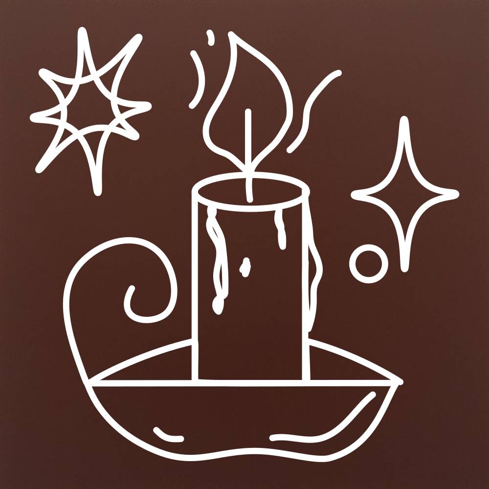 Lumanare Simpla in ciocolata