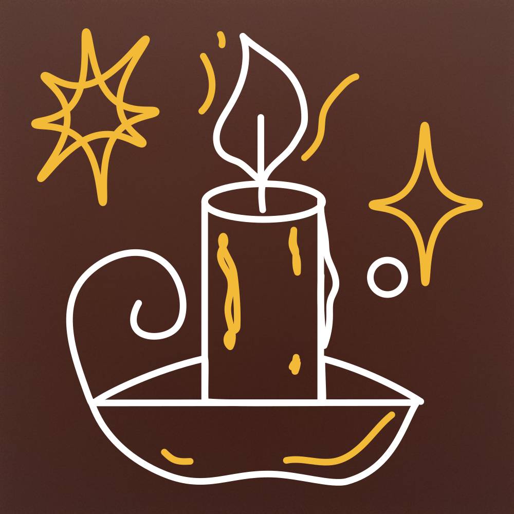 Lumanare Simpla in ciocolata