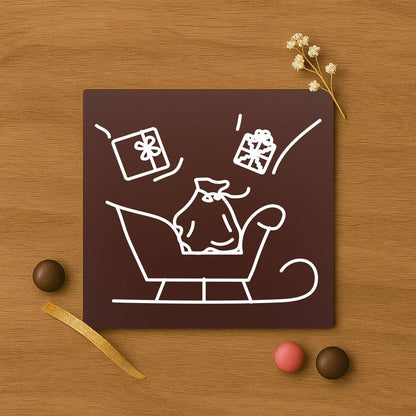 Sanie. Sania lui Mos Craciun in ciocolata