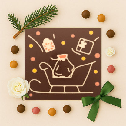 Sanie. Sania lui Mos Craciun in ciocolata