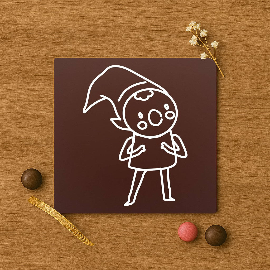 Ajutorul lui Mos Craciun. Santas Elf in ciocolata