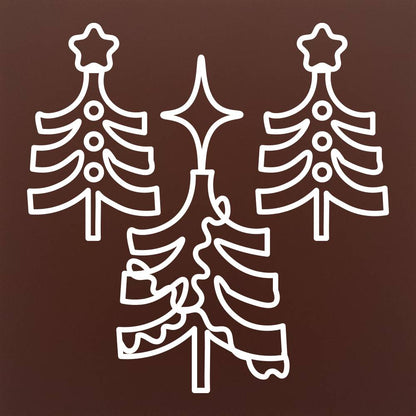 Copaci mici de Craciun in ciocolata