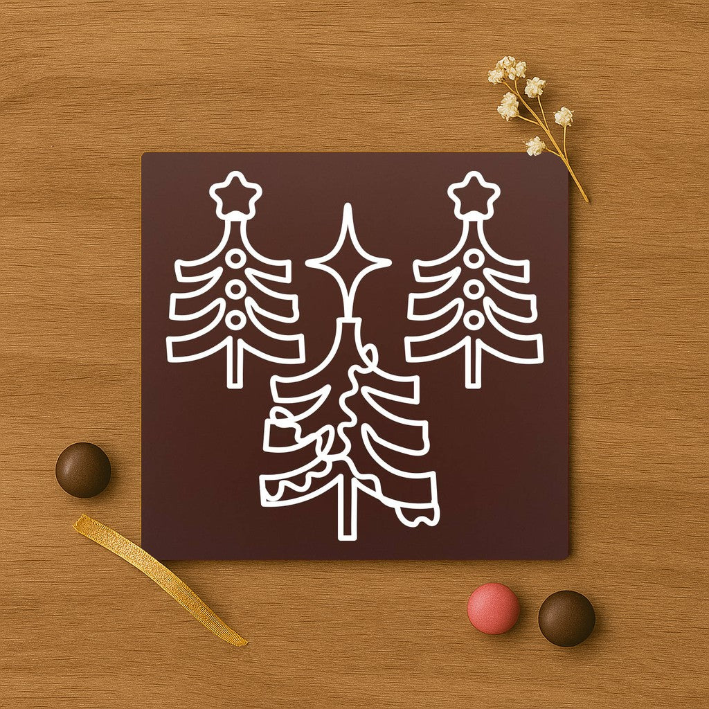 Copaci mici de Craciun in ciocolata