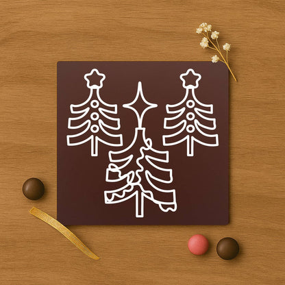 Copaci mici de Craciun in ciocolata