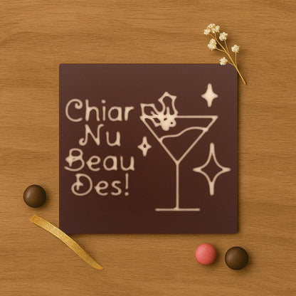 Cocktail Festiv in ciocolata cu mesajul Chiar Nu Beau Des!