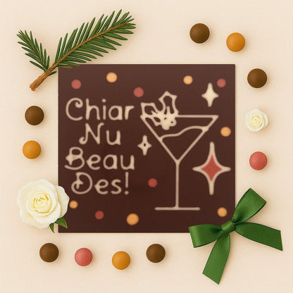 Cocktail Festiv in ciocolata cu mesajul Chiar Nu Beau Des!