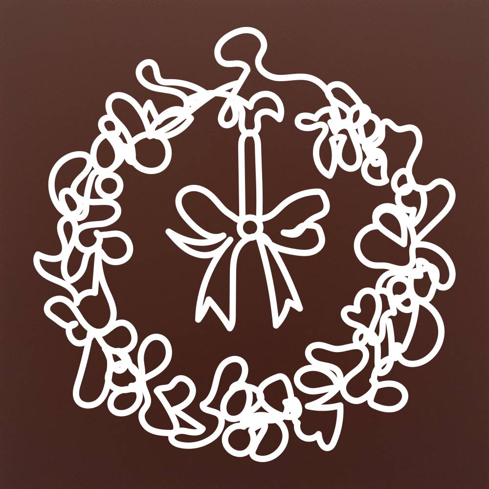 Decoratiune doodle flori in ciocolata
