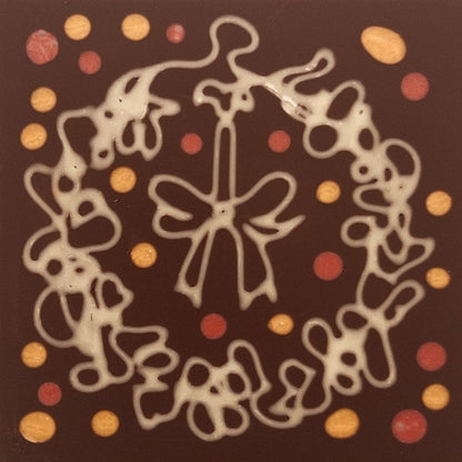 Chocolate flower doodle decoration