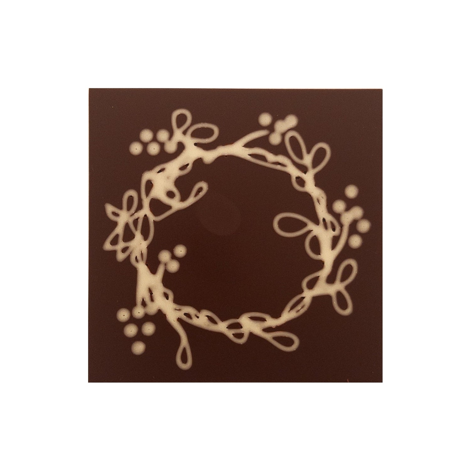 Decoratiune doodle coronita cu flori in ciocolata