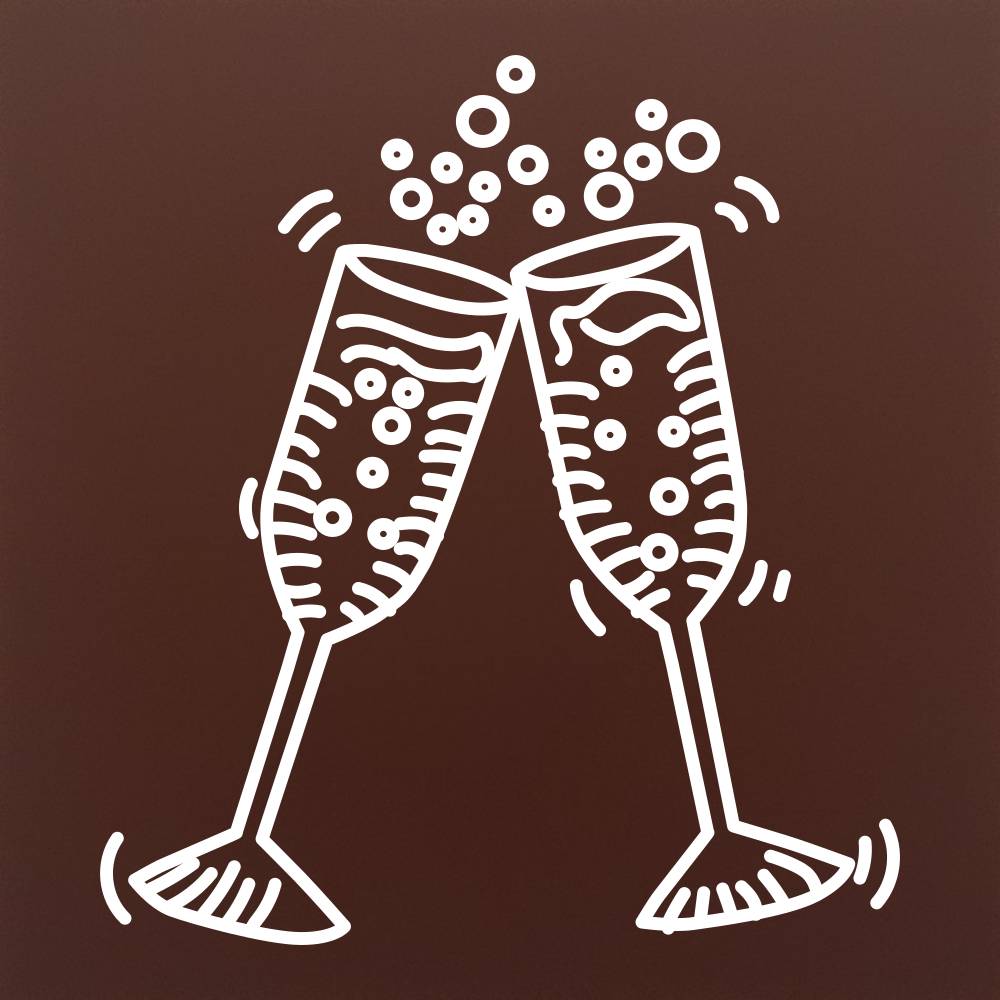 Pahare dand noroc in ciocolata