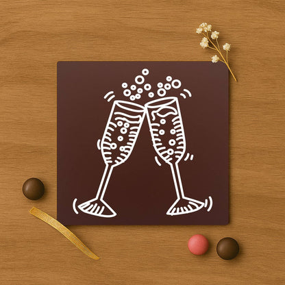 Good luck glasses in chocolate