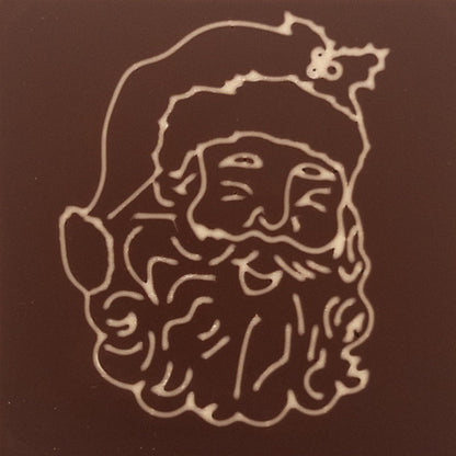 Mos Craciun detaliat in ciocolata