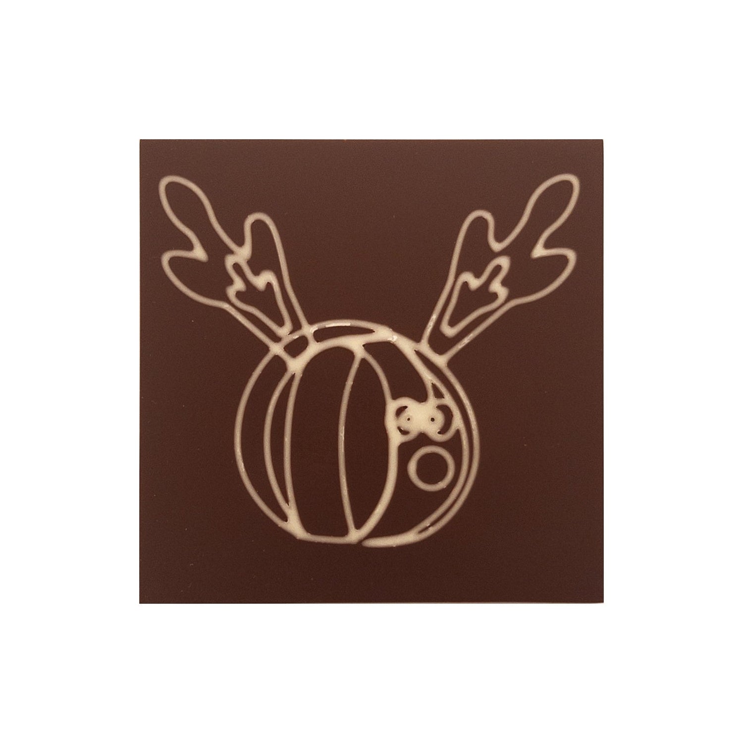 Funky reindeer in chocolate