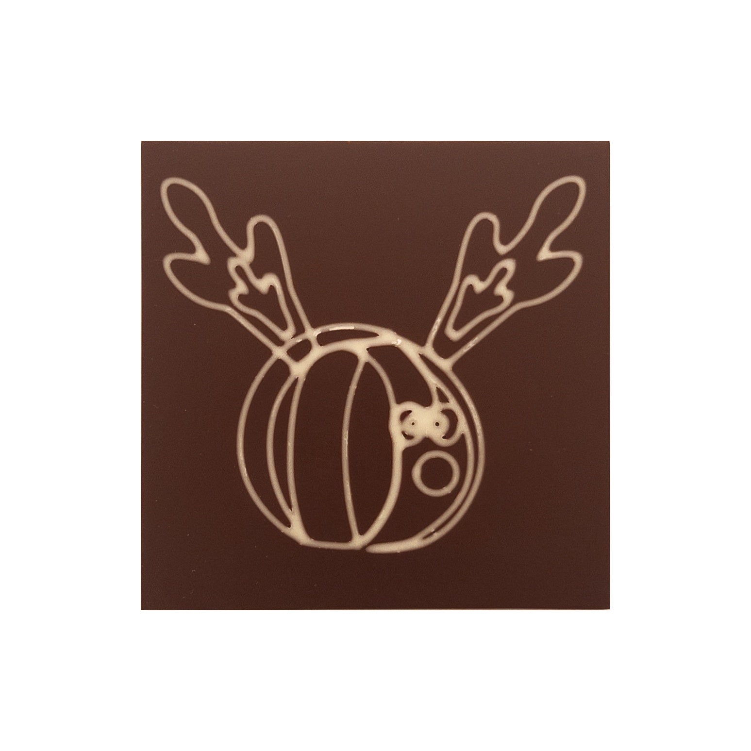 Funky reindeer in chocolate