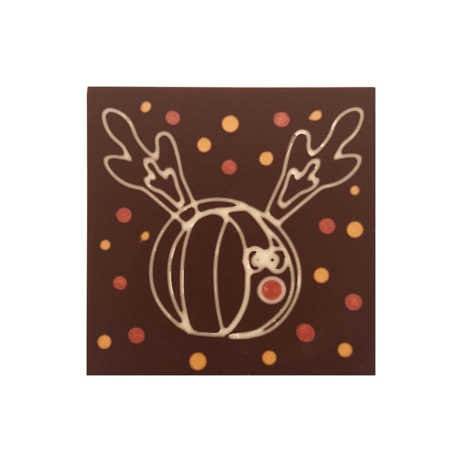 Funky reindeer in chocolate