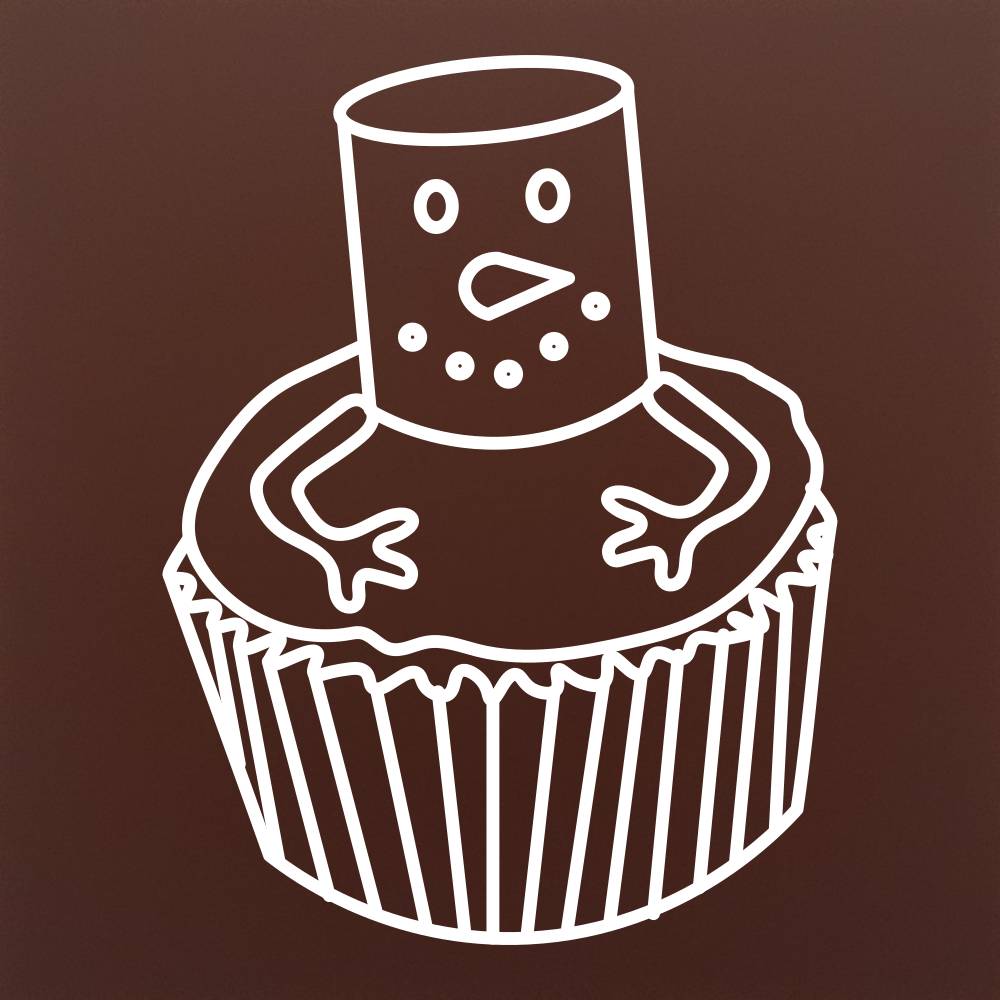 Omul de zapada briosa in ciocolata