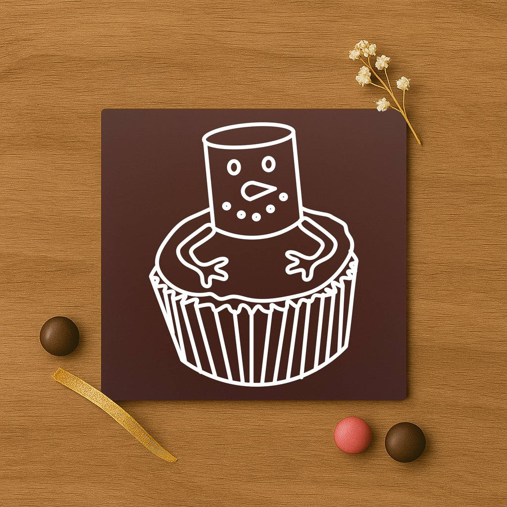 Omul de zapada briosa in ciocolata